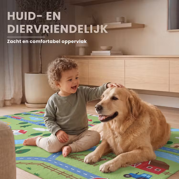 Vloerkleed - Stad - Wegen - Huizen — 6