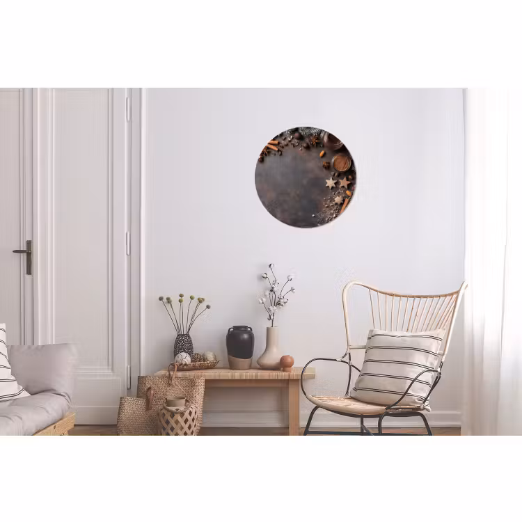 Wandcirkel - Aluminium - Winter - Kerst - Specerijen - Beton — 2