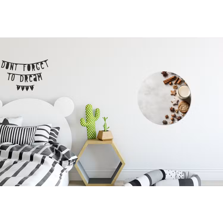 Wandcirkel - Aluminium - Winter - Kerst - Specerijen - Wit — 5