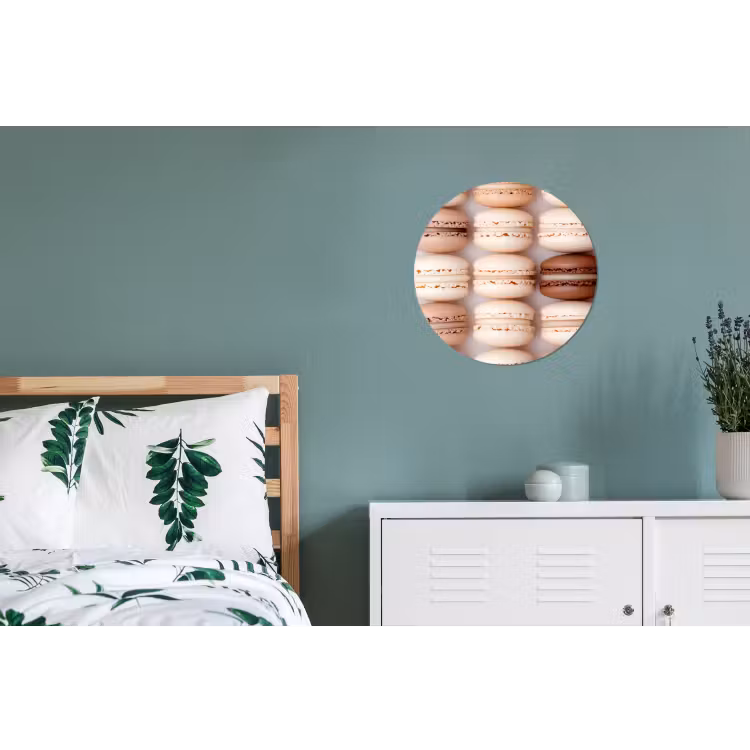 Wandcirkel - Aluminium - Macarons - Beige - Bruin — 4