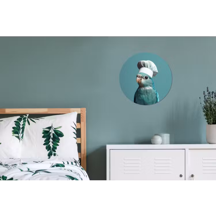 Wandcirkel - Aluminium - Parkiet - Vogel - Koksmuts - Cute — 4