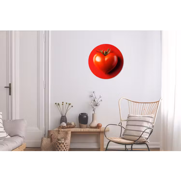 Wandcirkel - Aluminium - Tomaat - Rood - Hart — 2