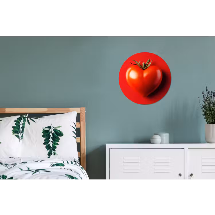Wandcirkel - Aluminium - Tomaat - Rood - Hart — 4