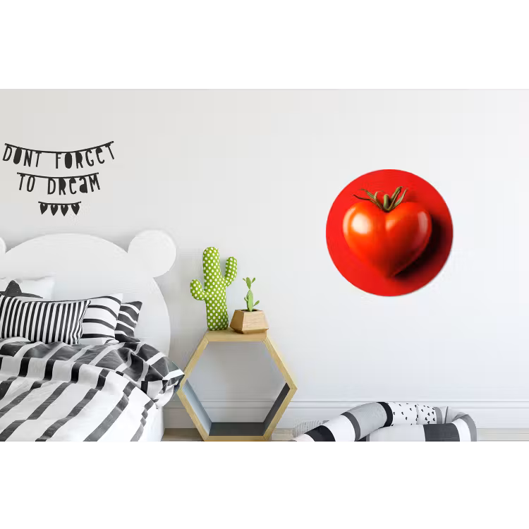 Wandcirkel - Aluminium - Tomaat - Rood - Hart — 5