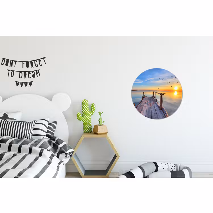 Wandcirkel - Aluminium - Water - Steiger - Vogels - Zonsondergang - Horizon — 5