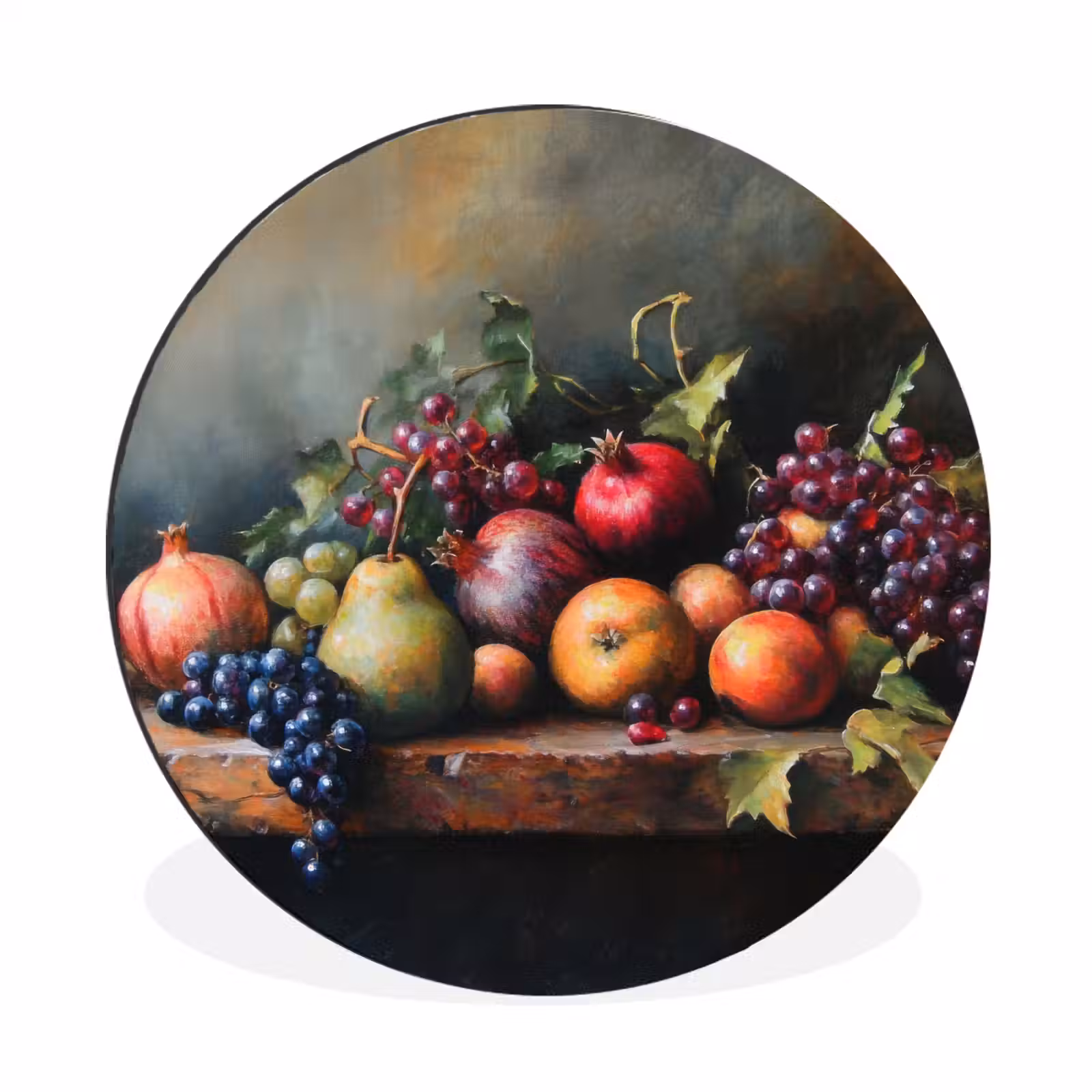 Wandcirkel - Aluminium - Rustiek - Stilleven - Fruit — 1