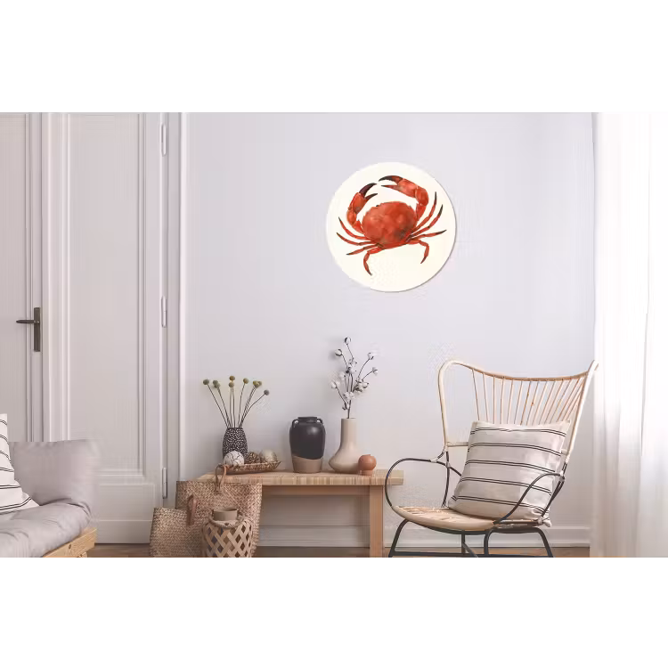 Wandcirkel - Aluminium - Krab - Felrood - Poten — 2