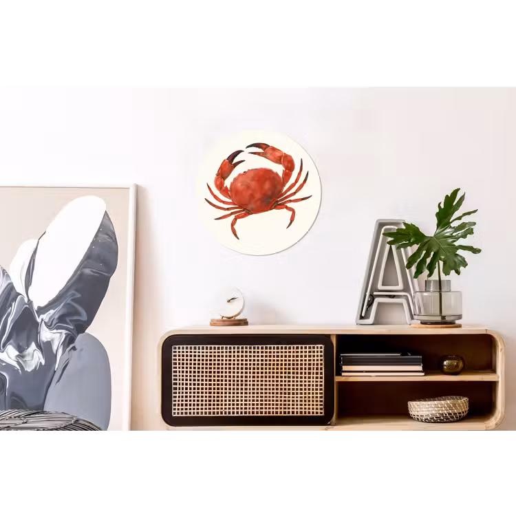 Wandcirkel - Aluminium - Krab - Felrood - Poten — 3