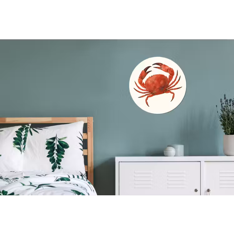 Wandcirkel - Aluminium - Krab - Felrood - Poten — 4