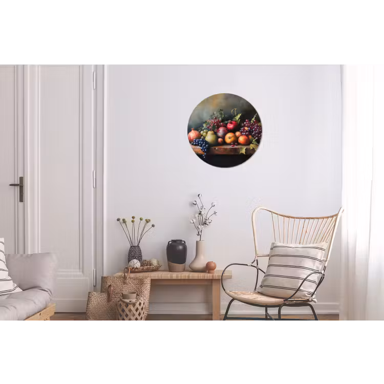 Wandcirkel - Aluminium - Rustiek - Stilleven - Fruit — 2