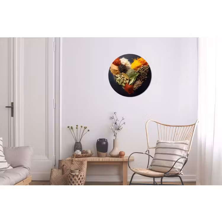 Wandcirkel - Aluminium - Specerijen - Mix - Hartvorm - Zwart — 2
