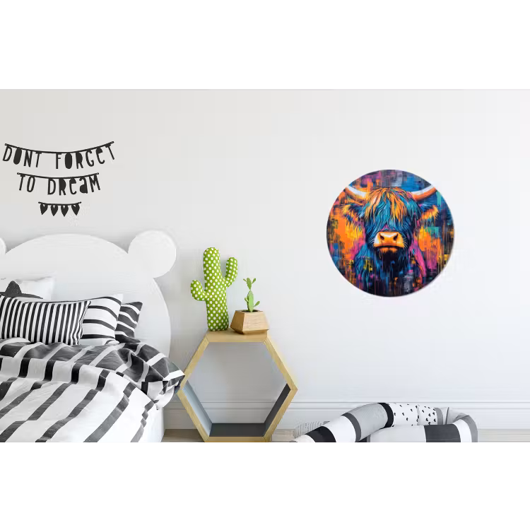 Wandcirkel - Aluminium - Marmer - Modern - Goud — 5