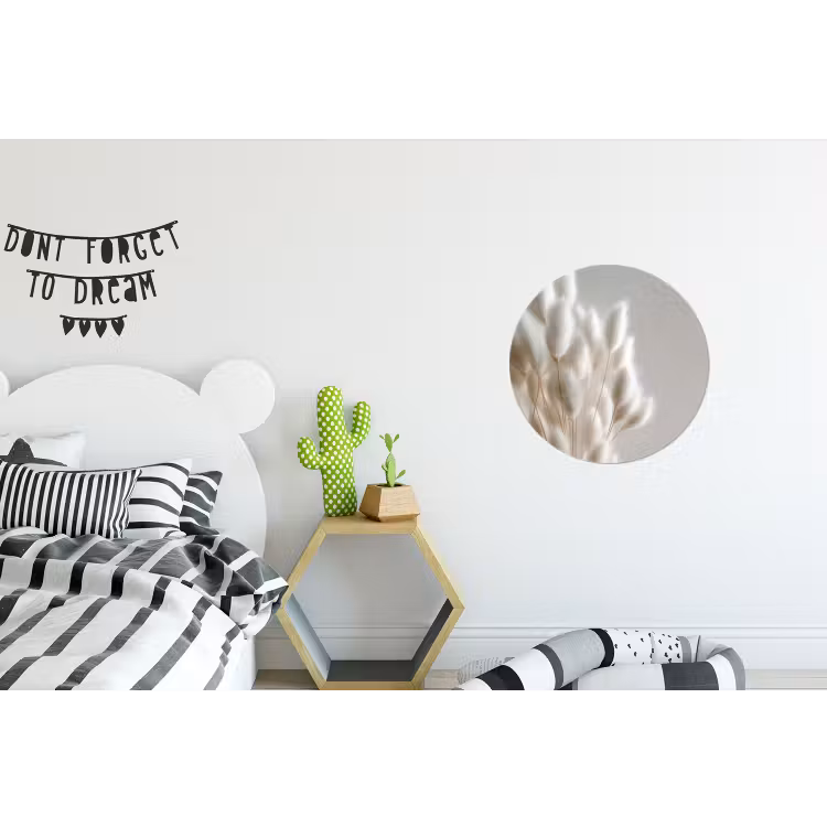Wandcirkel - Aluminium - Pluimen - Beige - Minimalistisch — 5
