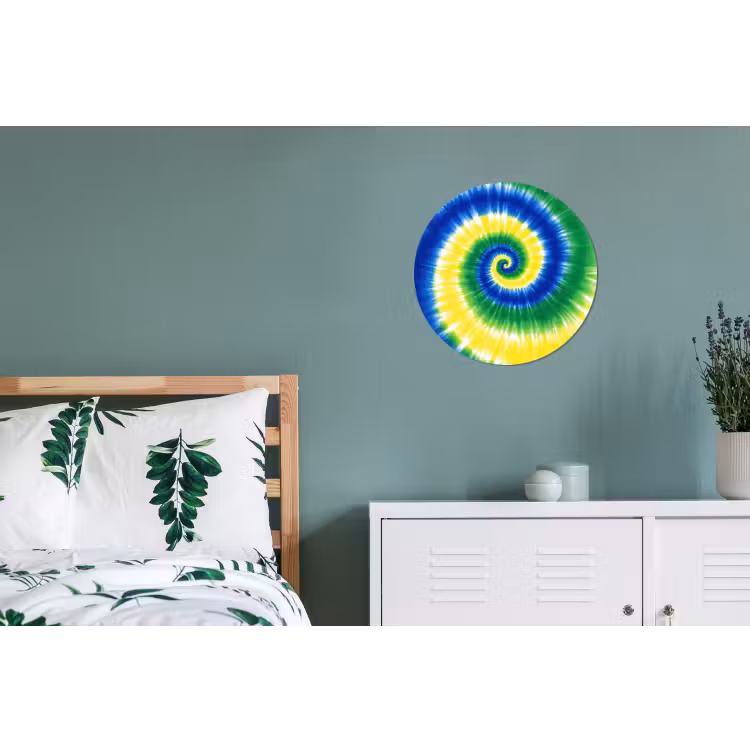 Wandcirkel - Aluminium - Spiraal - Groen - Draaiend — 4