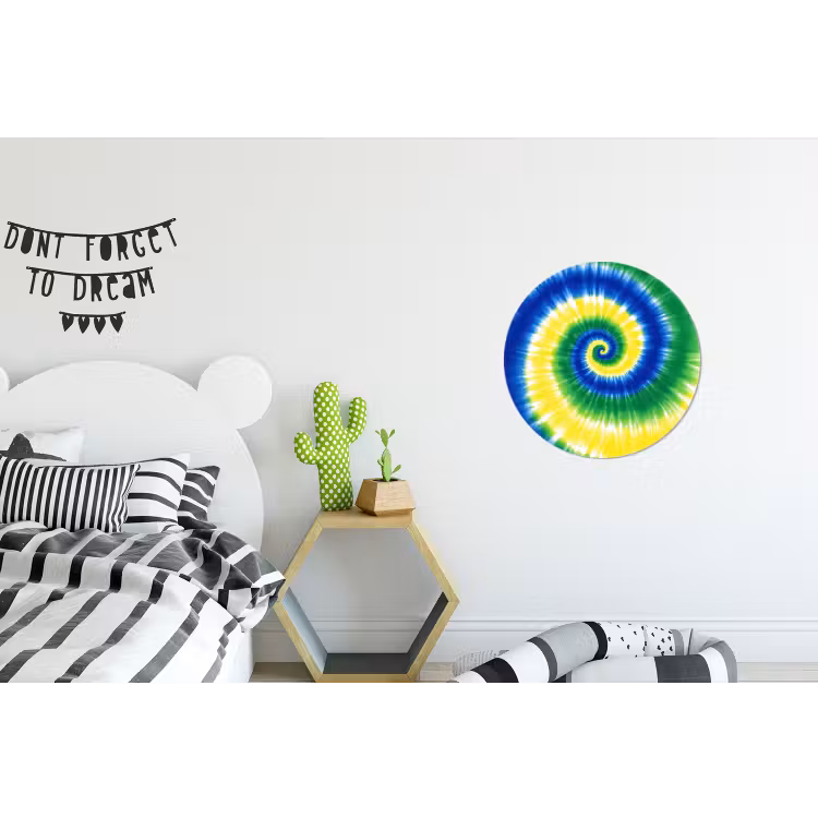 Wandcirkel - Aluminium - Spiraal - Groen - Draaiend — 5