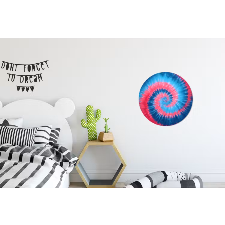 Wandcirkel - Aluminium - Spiraal - Roze - Draaiend — 5