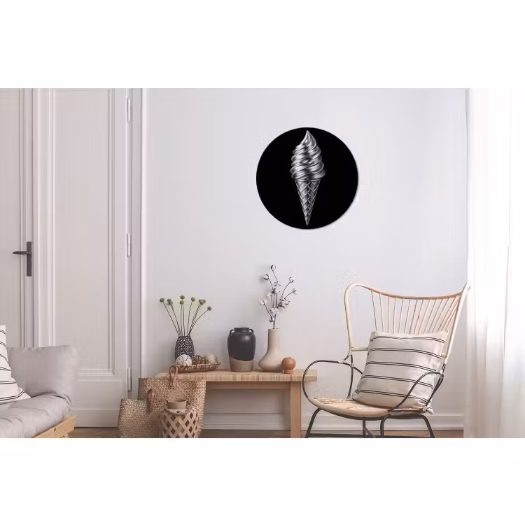 Wandcirkel - Aluminium - Softijs - Realistisch - Futuristisch — 2