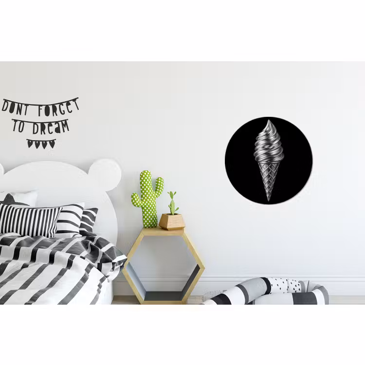 Wandcirkel - Aluminium - Softijs - Realistisch - Futuristisch — 5
