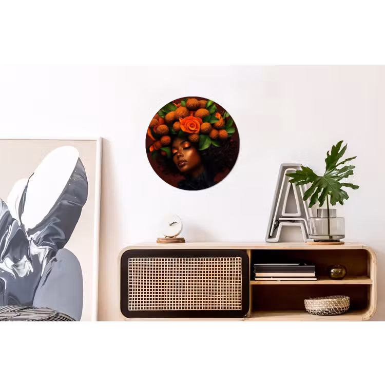Wandcirkel - Aluminium - Vrouw - lychee - exotisch — 3