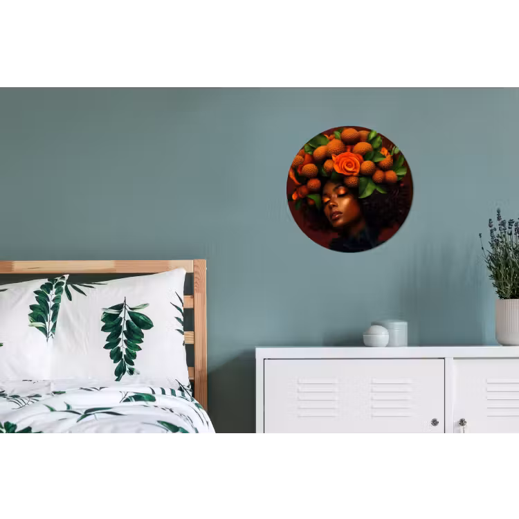 Wandcirkel - Aluminium - Vrouw - lychee - exotisch — 4