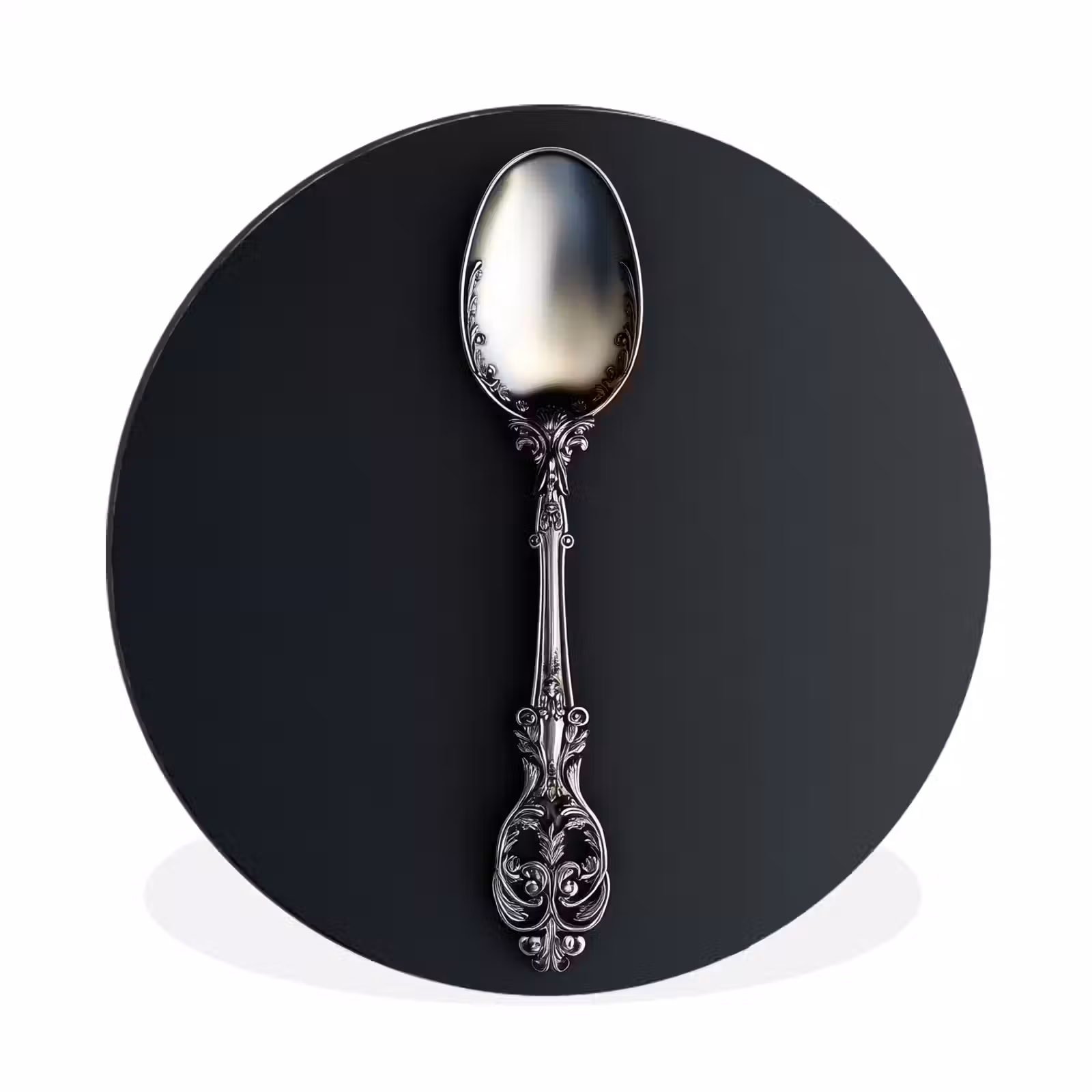 Wandcirkel - Aluminium - Lepel - Zilver - Metaal — 1