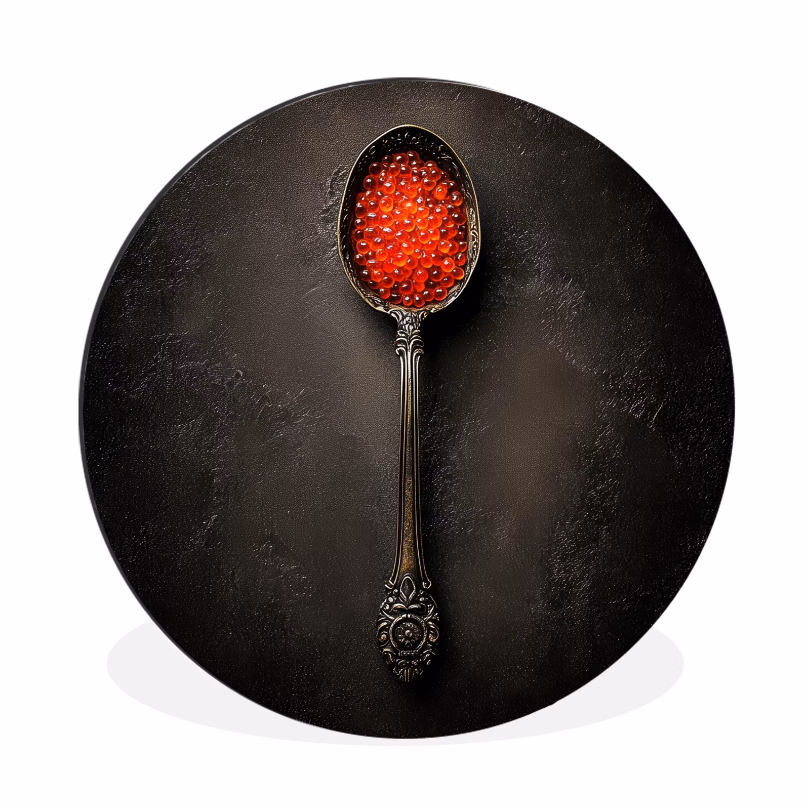 Wandcirkel - Aluminium - Zwart - Lepel - Caviar — 1