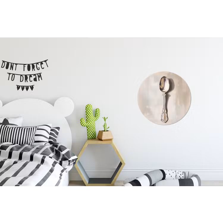 Wandcirkel - Aluminium - Lepel - Verf - Zilver — 5