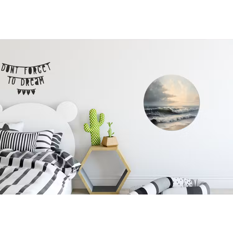 Wandcirkel - Aluminium - Strand - Zee - Zonsondergang — 5