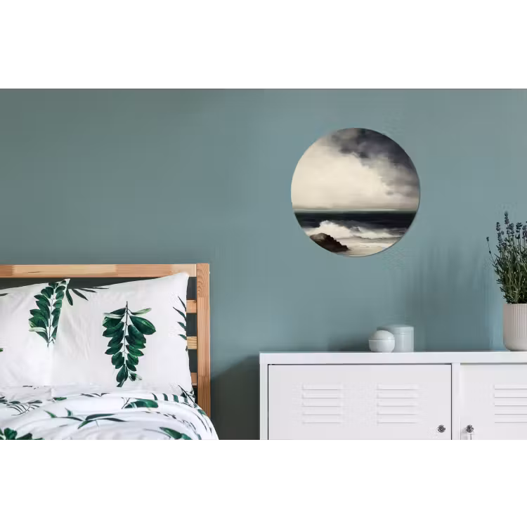Wandcirkel - Aluminium - Zee - Rotsen - Storm — 4