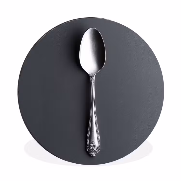Wandcirkel - Aluminium - Zilver - Metaal - Lepel — 1