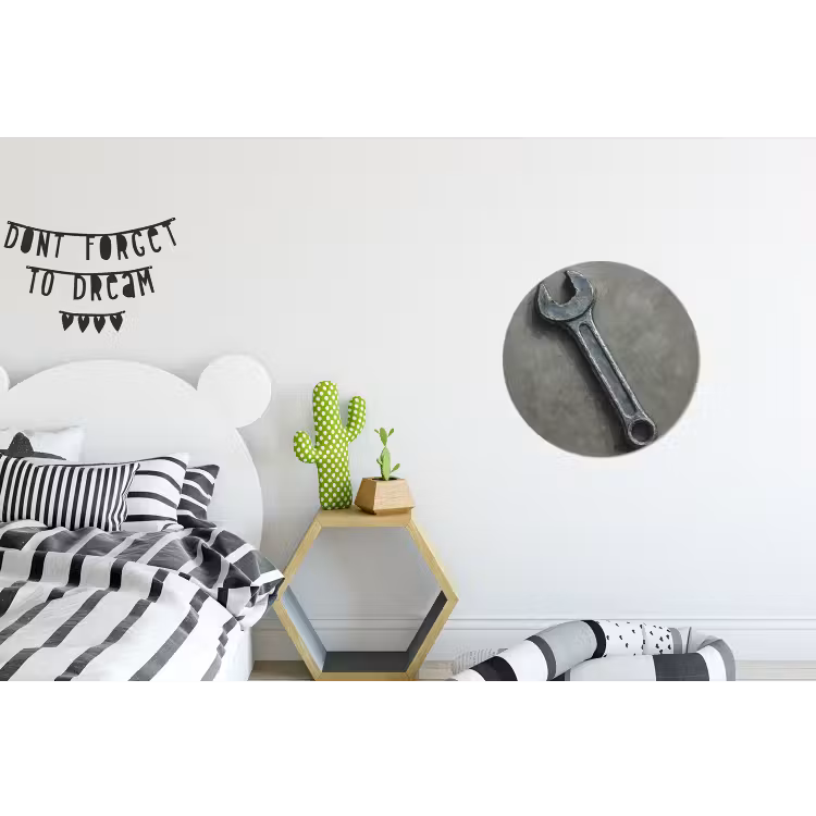 Wandcirkel - Aluminium - Steeksleutel - Schilderij - Gereedschap - Verf — 5