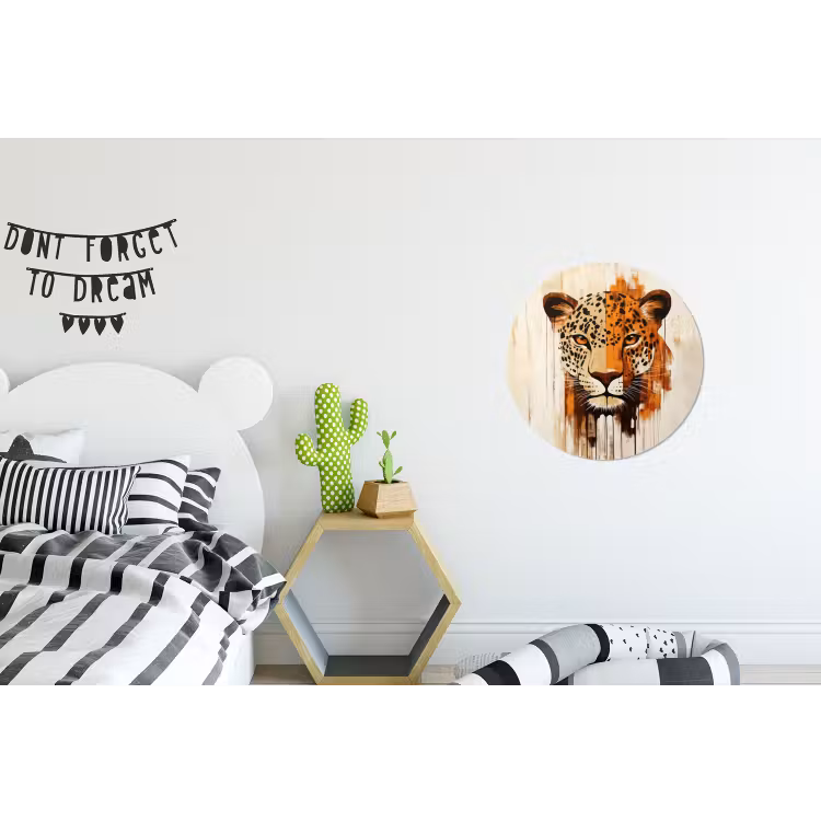Wandcirkel - Aluminium - Luipaard - Symmetrisch - Strepen — 5
