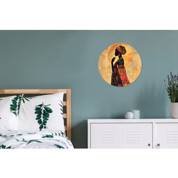 Wandcirkel - Aluminium - Vrouw - Silhouet - Patronen - Sierlijk — 4