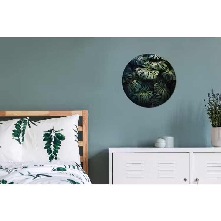 Wandcirkel - Aluminium - Plant - Monstera - Lichtinval — 4