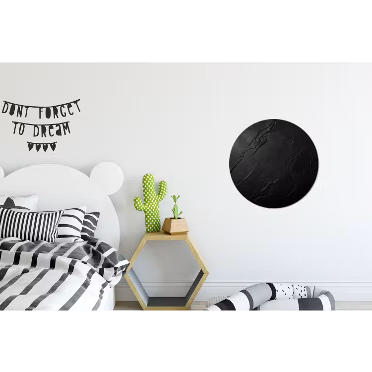 Wandcirkel - Aluminium - Zwart - Steen - Beton — 5