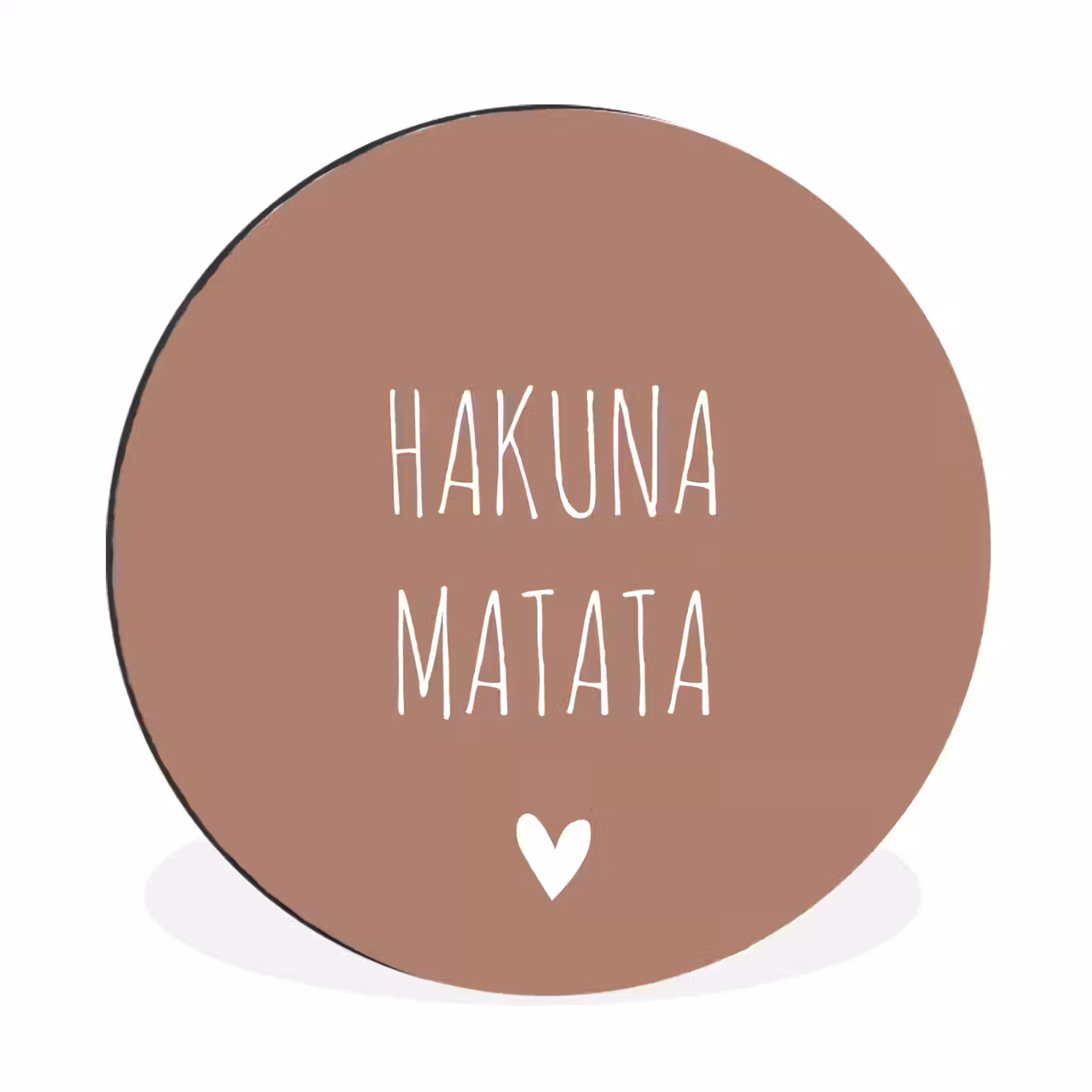 Wandcirkel - Aluminium - Spreuken - Hakuna matata - Quotes — 1