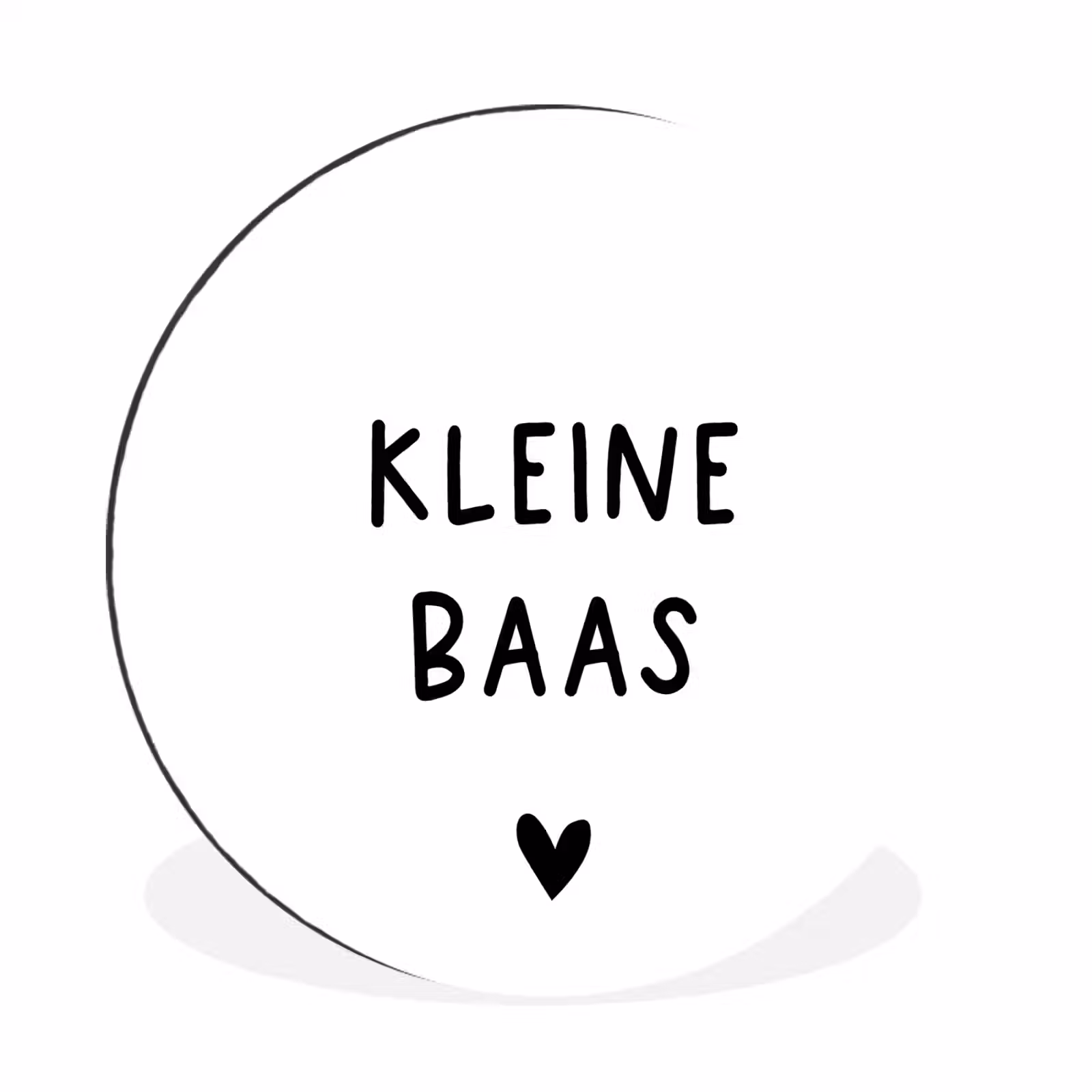 Wandcirkel - Aluminium - Spreuken - Kleine baas - Quotes — 1