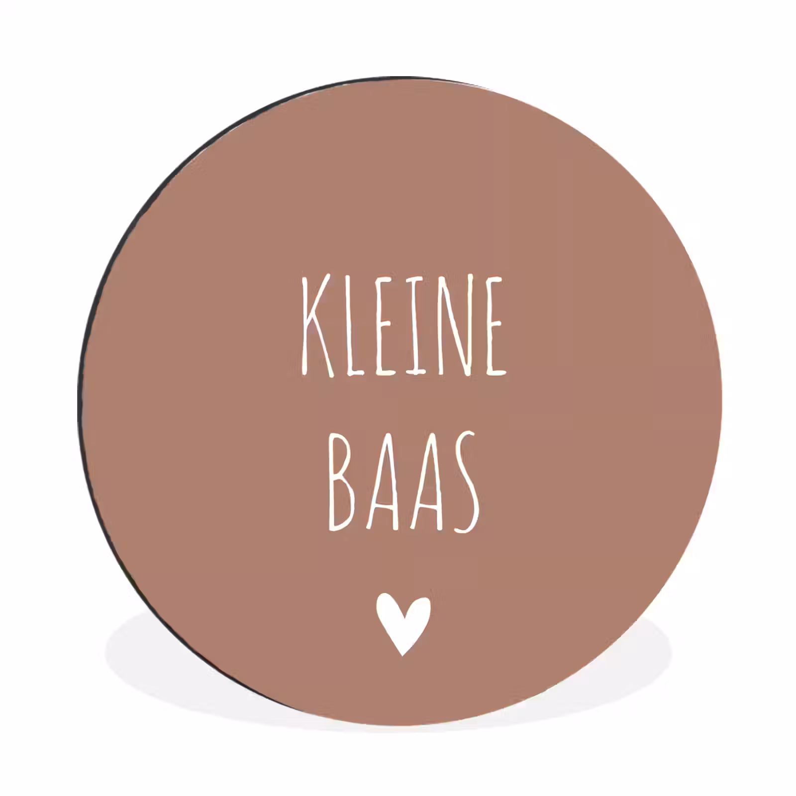 Wandcirkel - Aluminium - Spreuken - Quotes - Kleine baas — 1
