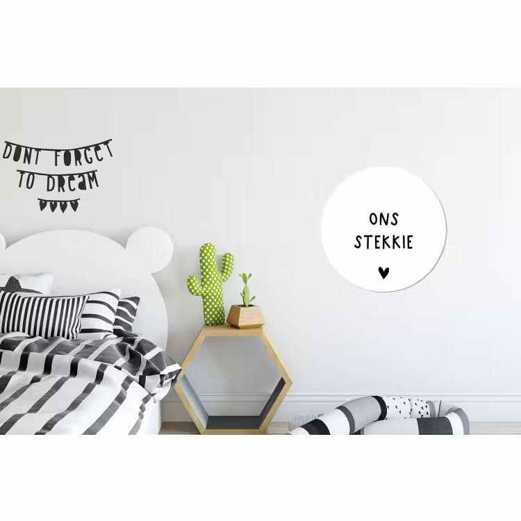 Wandcirkel - Aluminium - Ons stekkie - Spreuken - Quotes — 5