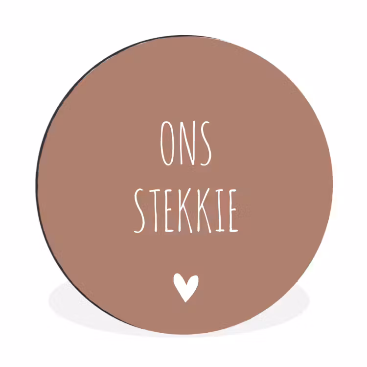Wandcirkel - Aluminium - Spreuken - Ons stekkie - Quotes — 1
