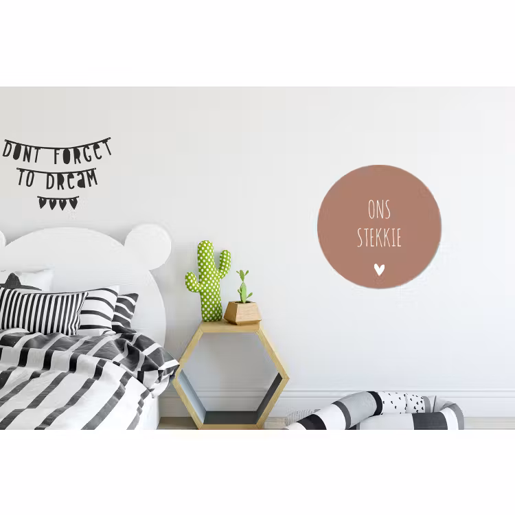 Wandcirkel - Aluminium - Spreuken - Ons stekkie - Quotes — 5