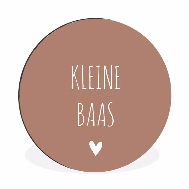 Wandcirkel - Aluminium - Spreuken - Quotes - Kleine baas — 1