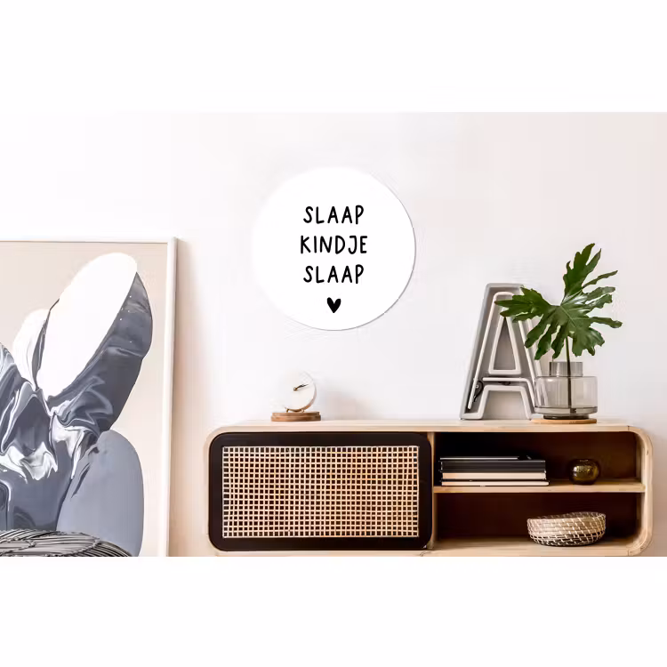 Wandcirkel - Aluminium - Spreuken - Quotes - Slaap kindje slaap — 3