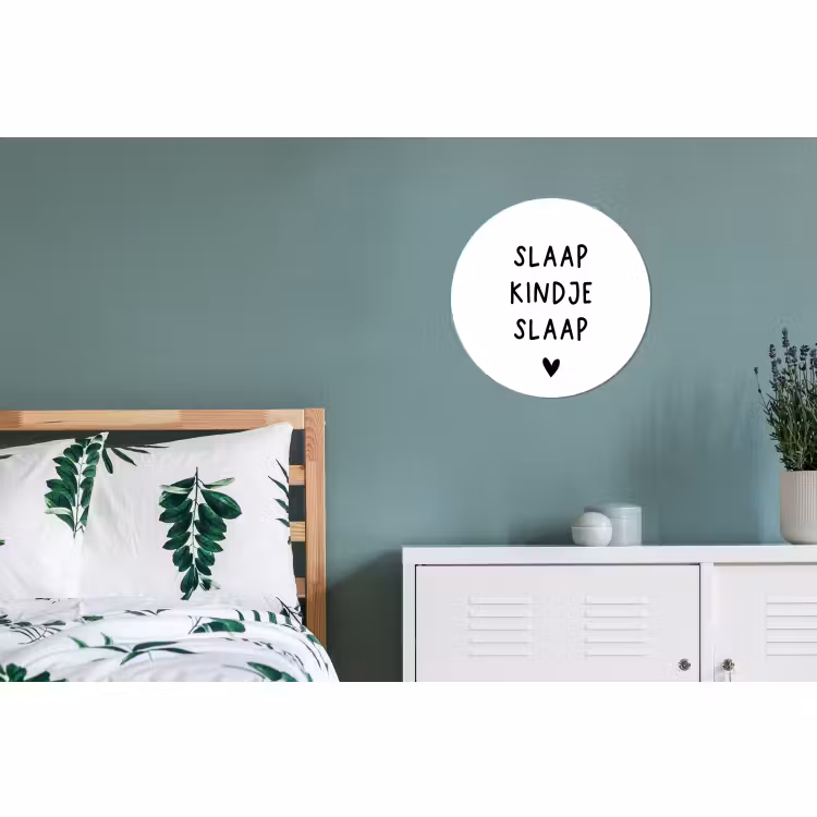 Wandcirkel - Aluminium - Spreuken - Quotes - Slaap kindje slaap — 4