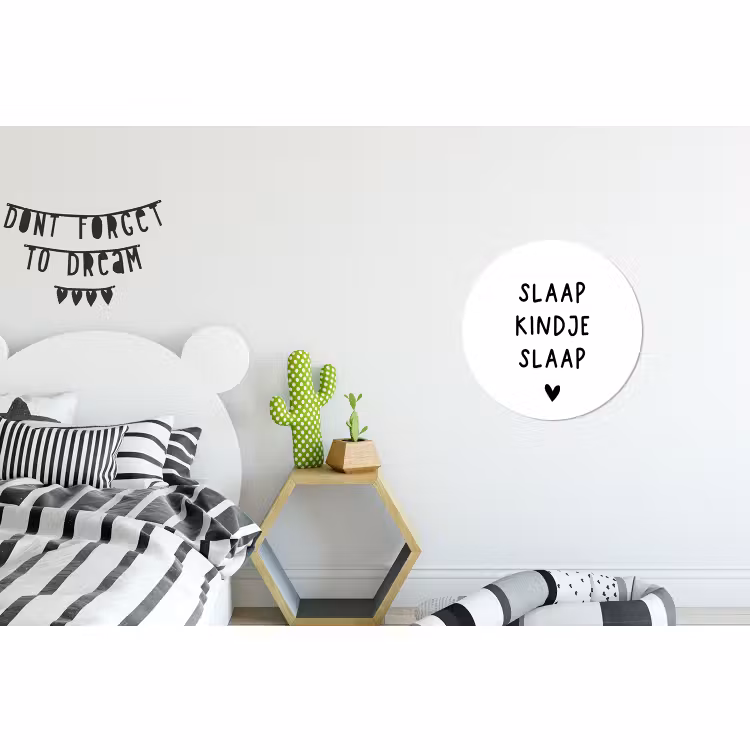 Wandcirkel - Aluminium - Spreuken - Quotes - Slaap kindje slaap — 5