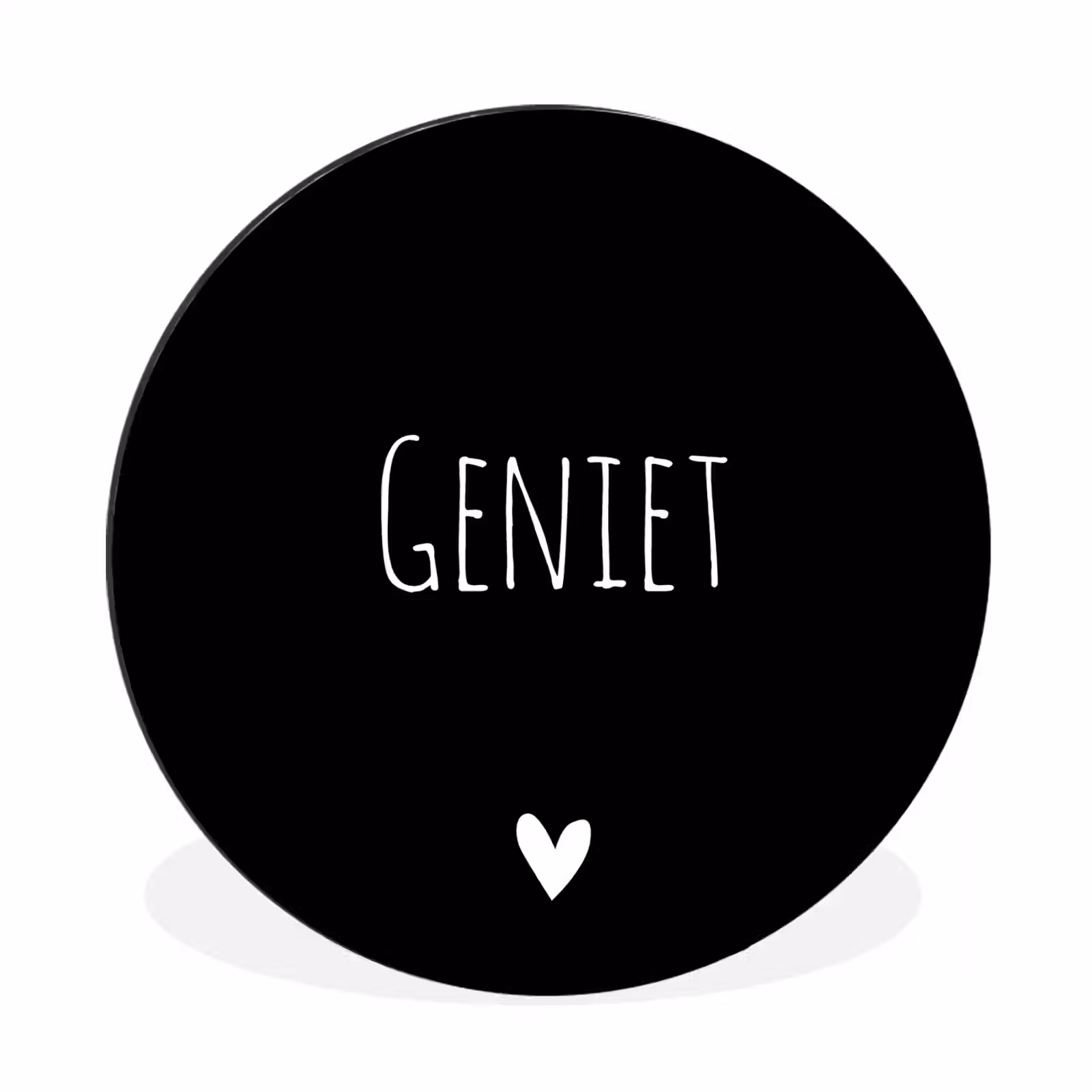 Wandcirkel - Aluminium - Spreuken - Quotes - Geniet — 1