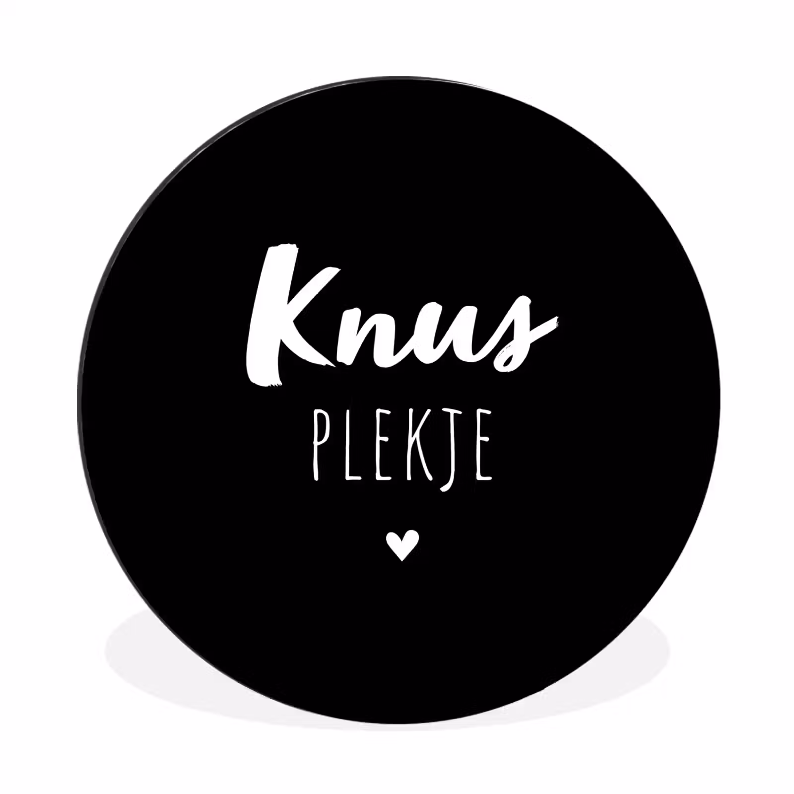 Wandcirkel - Aluminium - Thuis - Quotes - Knus plekje - Tekst — 1