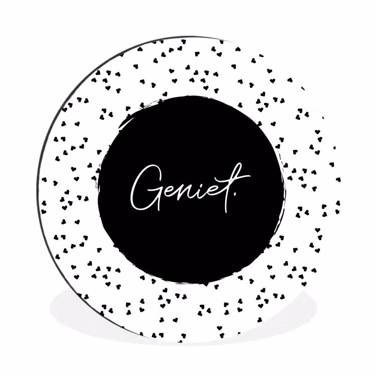 Wandcirkel - Aluminium - Quotes - Geniet - Zomer - Tekst — 1