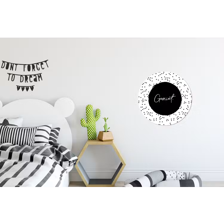 Wandcirkel - Aluminium - Quotes - Geniet - Zomer - Tekst — 5