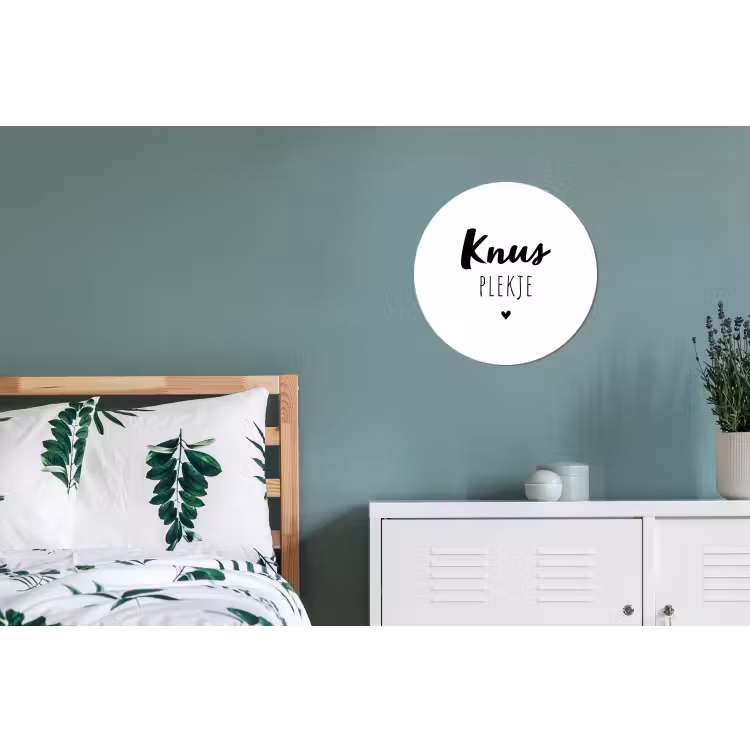 Wandcirkel - Aluminium - Quotes - Knus plekje - Tuin - Tekst — 4